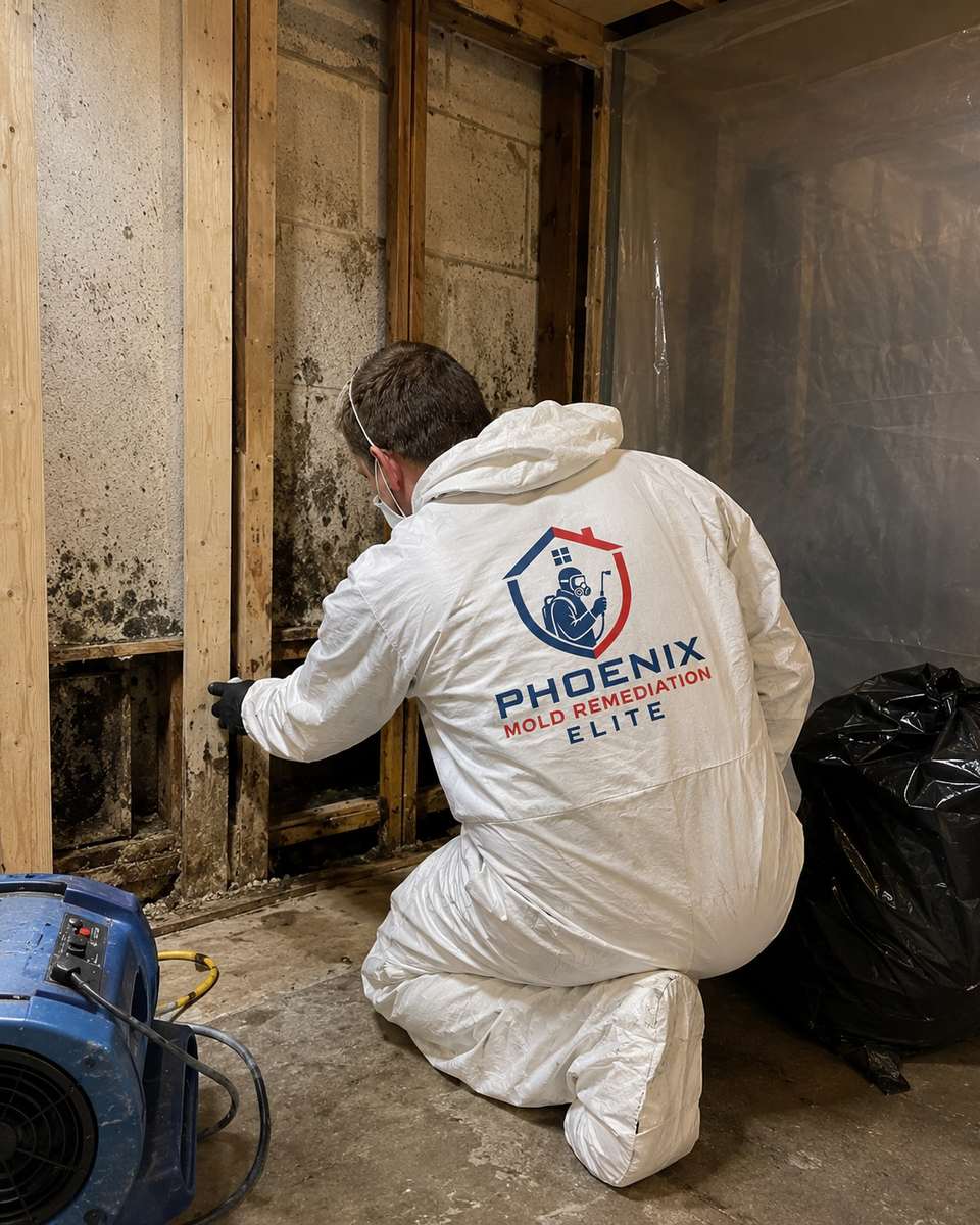 Below-grade space being remediated for mold growth